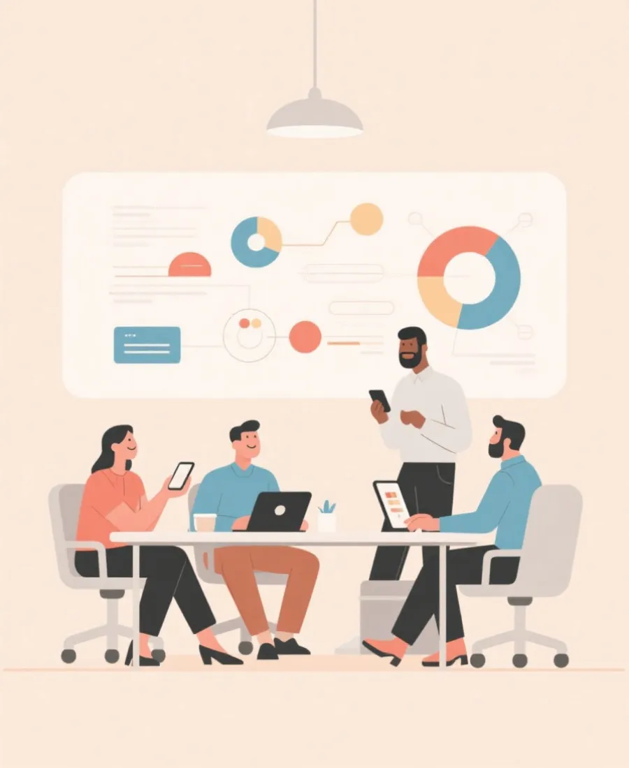 服务原则与团队协作示意图